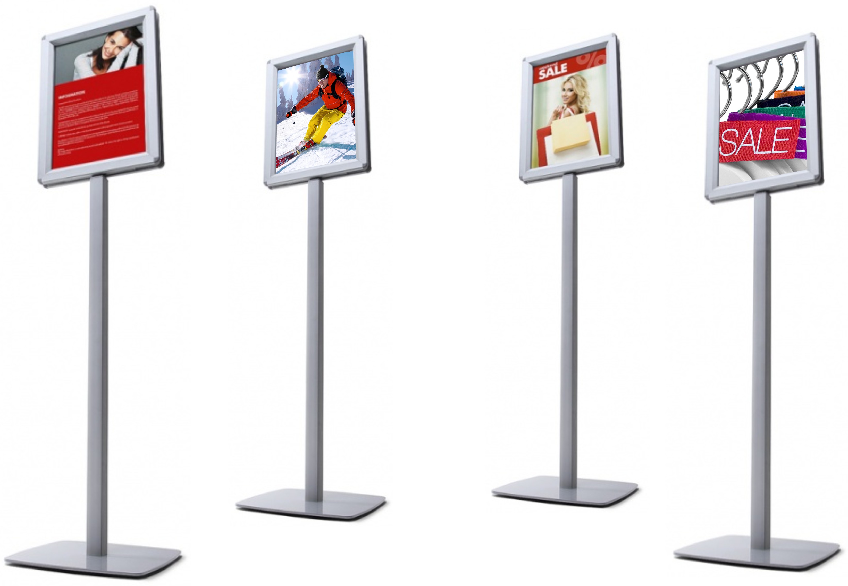 Freestanding Telescopic Menu Holders